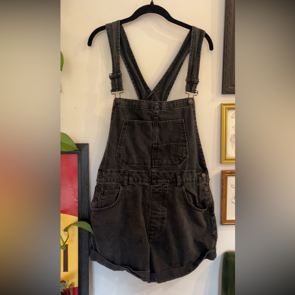 We The Free Ziggy Shortalls Denim Overall Shorts